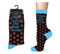 Mens Cotton Simply The Best Teacher Design Socks