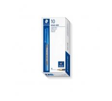 Staedtler Stick Ballpoint Pen Medium Blue Box Of 10