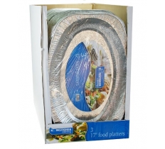 17" ( 43CM ) FOIL PLATTERS 3 PACK