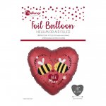 BEE MINE HEART FOIL BALLOON
