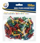 Assorted Wall Plugs 150 Pack