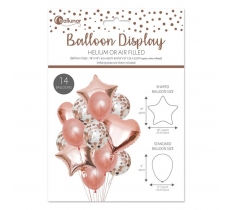 Rose Gold Balloon 14 Pack
