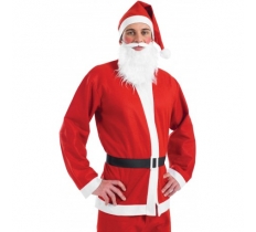 Santa Suit ( One Size ) Adult Fancy Dress Costume