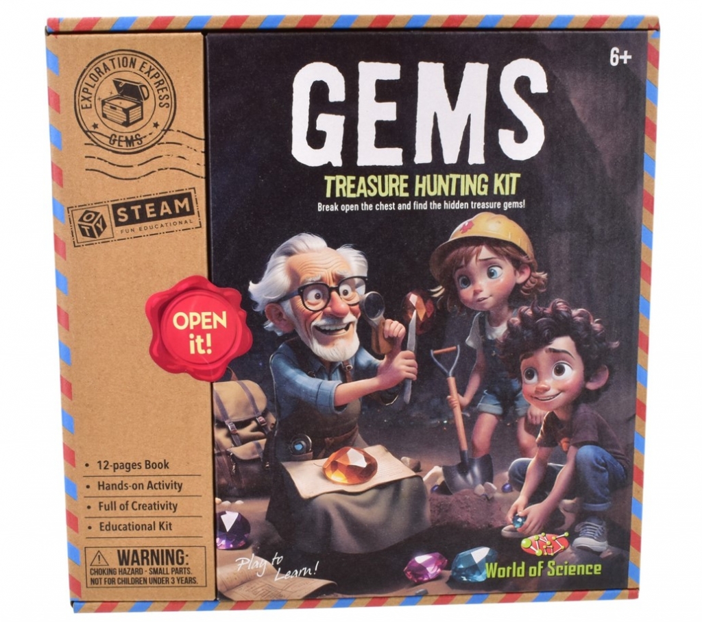 Gems Treasure Hunting Kit In Colour Box - Click Image to Close