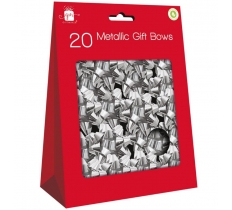 Pack of 20 Silver Bows