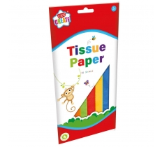 Kids Create Activity 16 Sheets Coloured Tissue Paper