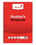 Silvine A4 Twin Wire Students Notebook Narrow Line 120 Pages