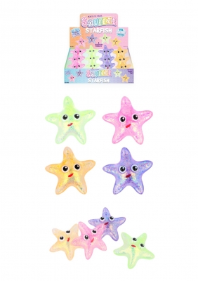 Sparkly Starfish Squeeze Toy with Sugar Maltose (10cm)