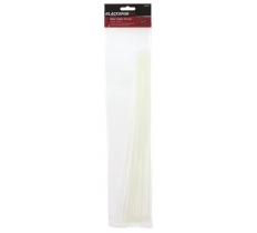 Blackspur 30 Pack Cable Tie Set - 15" X 4.8mm - White