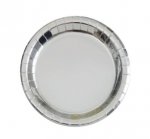 8 Pack 7" Plates Silver