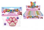 Squishy Rainbow Cat Paw With Bobbles