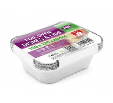 Medium Foil Container With Lid 150x120x46mm