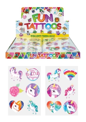 Mini Unicorn Temporary Tattoo Sheets X 96PC