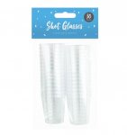 Disposable Plastic Shot Glasses - 30 Pack