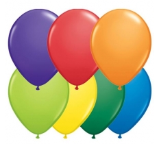 Qualatex 5" Round Carnival Latex Balloons 100 Pack