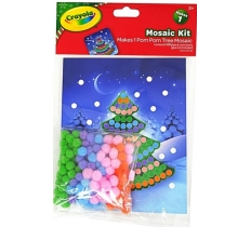 Crayola Pom Pom Mosaic Kit Xmas Tree