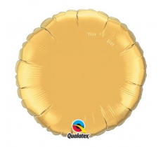 Qualatex 18" Round Mettalic Gold Plain Foil