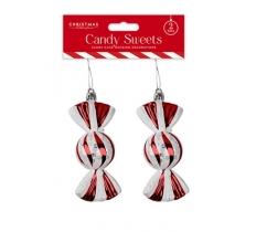 Red Candy Sweet Decorations - 2 Pack