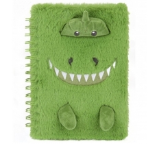 Paper Jam A5 Plush Notebook Dino Design