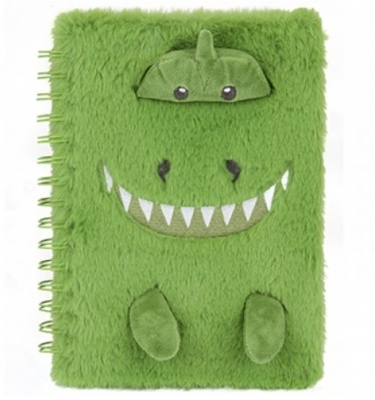 Paper Jam A5 Plush Notebook Dino Design