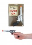 Silver Cowboy Pistol Toy 19cm