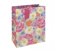 Kraft Floral Large Bag