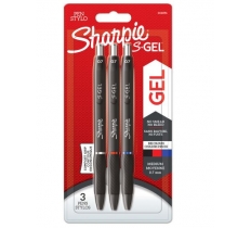 Assorted Sharpie S-Gel Medium Gel Pens 0.7mm 3 Pack