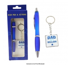 Dad in a Billion Keyring and Pen in a Gift Box