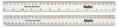 100 x 12" 30cm Clear Ruler