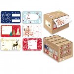 Christmas Santa Cont Label Label Pack Of 150