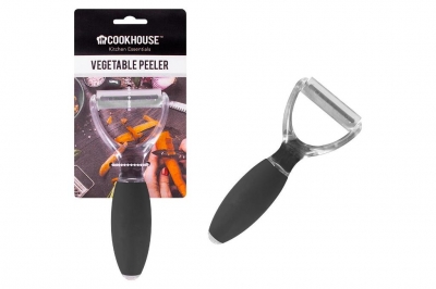 COOKHOUSE VEGETABLE PEELER 15CM BLACK ONLY