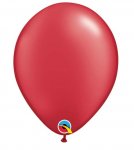11" Round Pearl Ruby Red Qualatex Plain Latex Balloon