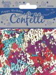Metallic Happy Bday Colour Confetti ( Assorted )