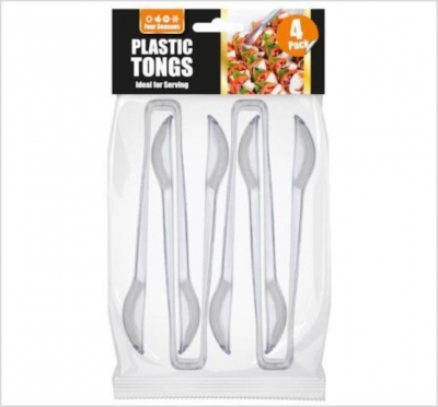 4pk plastic tongs 56g/bag