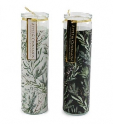 Sage Xmas Tube Candle 6 X 20CM