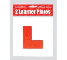 County All Magnetic Learner Driver Red L Plates 2 Pack