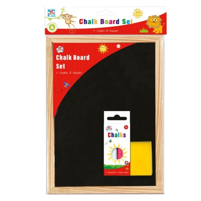 Kids Create Activity A4 Chalkboard & Chalk Duster