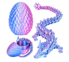 3D Printed 12cm Giant Egg With Dragon ( Assorted Colours )