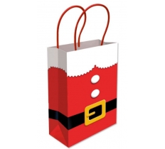 Santa Suit Paper Bag With Handles Large