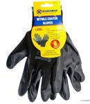 Black Polyester, Nitrile Coated Gloves 9/L