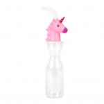 Pink Unicorn 500ml straw bottle