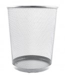 Silver Metal Waste Paper Bin