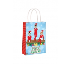 Christmas Bag Elfin Around With Handles 14 x 21 x 7cm