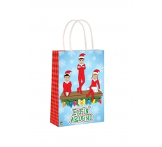 Christmas Bag Elfin Around With Handles 14 x 21 x 7cm