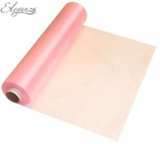 Eleganza Soft Sheer Organza 29cm X 25M Soft Pink