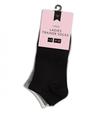 Ladies Trainer Socks 3 Pairs