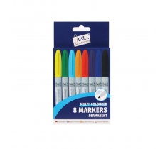 Tallon Multi-Coloured Permanent Markers 8 Pack