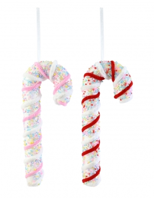 Christmas Hanging Sprinkles Candy Cane 26cm