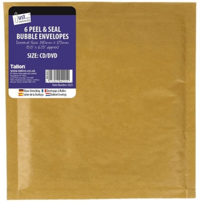 Tallon 6 Cd Bubble Envelope 140X 170mm