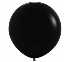 24" Sempertex Fashion Black 3Pack Latex Balloons